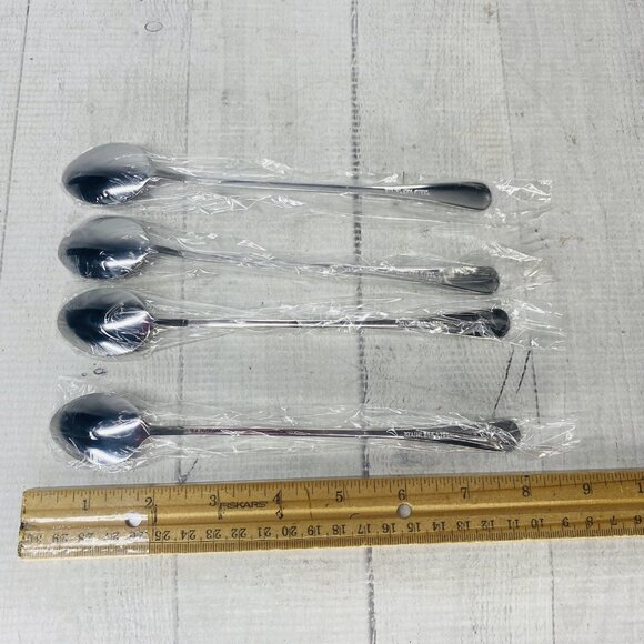 Le Regalo 9 Pieces Ice Cream 4 Glasses And Spoon Plus 1 Scoop Serving Set NEW - Picture 13 of 15